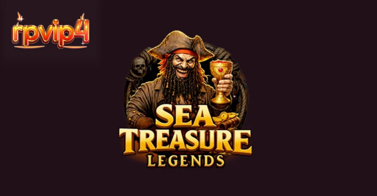 Tampilan visual slot Sea Treasures Legend dengan tema bajak laut